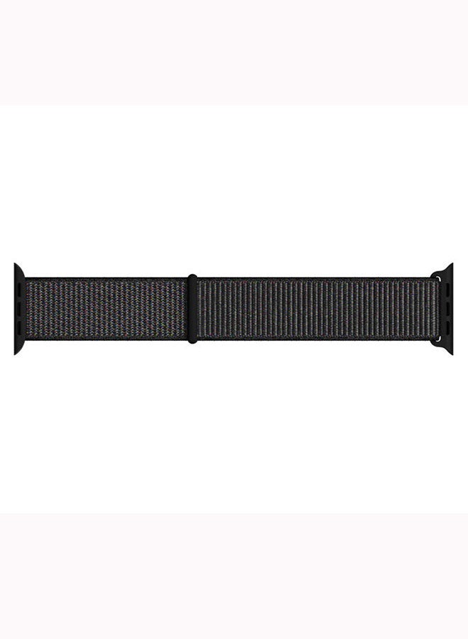 Apple - Sports Loop Replacement Wrist Band For Apple Watch 44mm Black Sport - Image 1