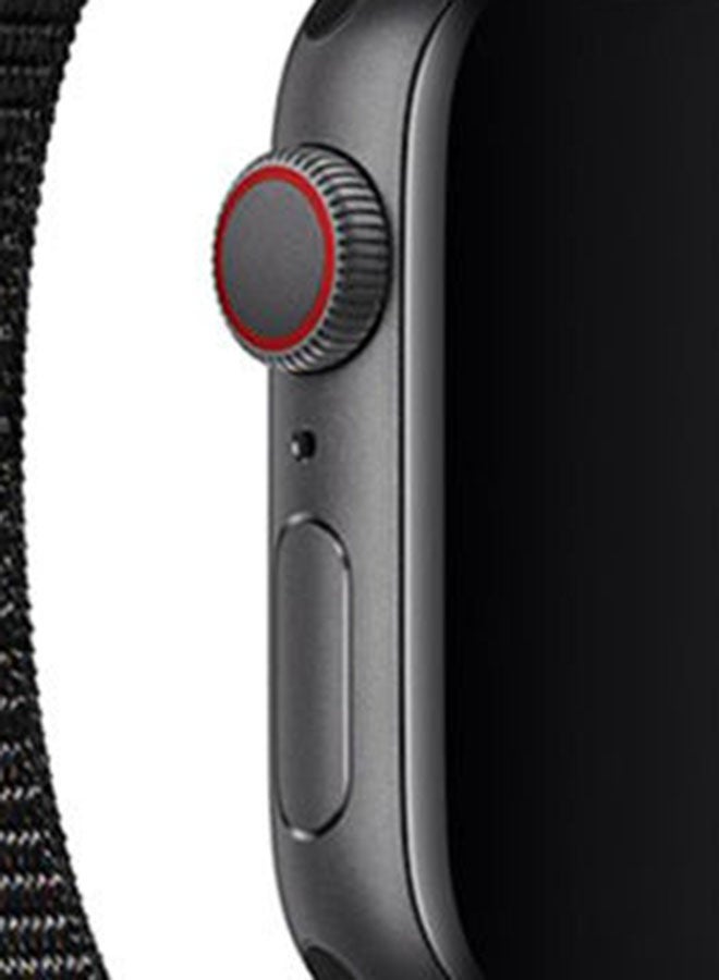Apple - Sports Loop Replacement Wrist Band For Apple Watch 44mm Black Sport - Image 1