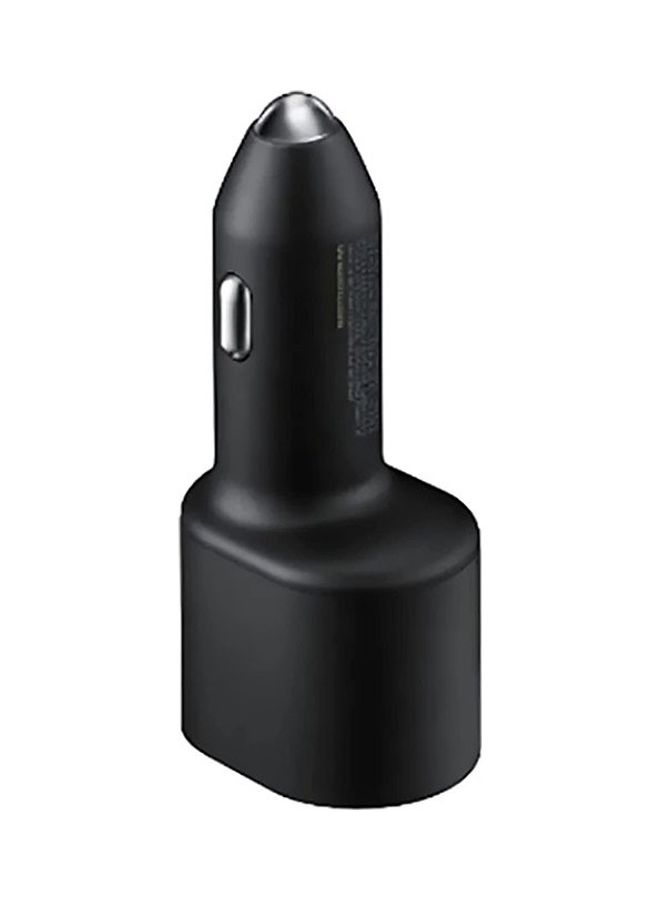 Samsung - Super Fast Dual Car Charger 45W And 15W Two Ports With 5A USB C Cable Black - Image 1