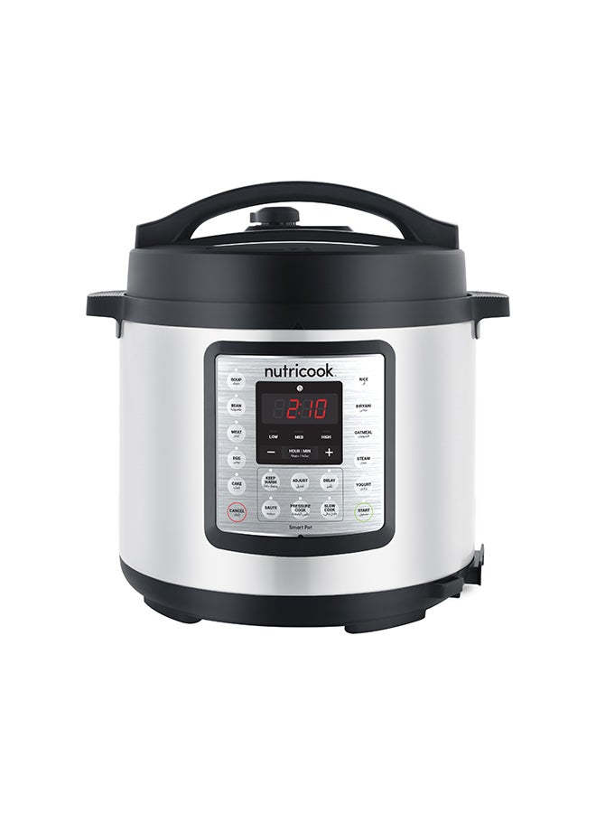 nutricook Smart Pot Eko Electric Pressure Cooker 6 L 1000 W SP104A Stainless Steel/Black  - Image 1