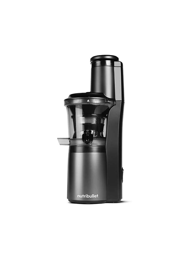 nutribullet Slow Juicer, Slow Masticating Juicer Machine, Easy to Clean, Quiet Motor & Reverse Function, BPA-Free, Cold Press Juicer with Brush 700 ml 150 W NBJ-300 Charcoal Black