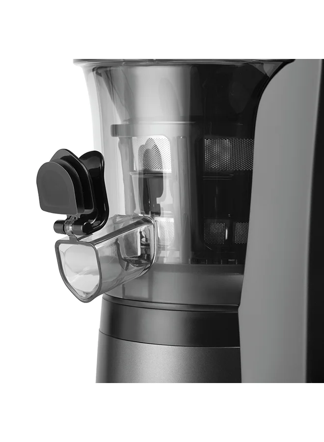 nutribullet Slow Juicer, Slow Masticating Juicer Machine, Easy to Clean, Quiet Motor & Reverse Function, BPA-Free, Cold Press Juicer with Brush 700 ml 150 W NBJ-300 Charcoal Black