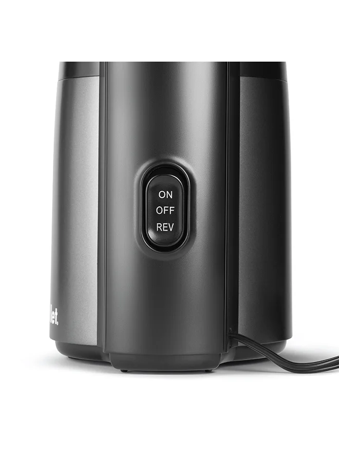 nutribullet Slow Juicer, Slow Masticating Juicer Machine, Easy to Clean, Quiet Motor & Reverse Function, BPA-Free, Cold Press Juicer with Brush 700 ml 150 W NBJ-300 Charcoal Black