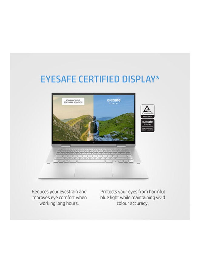 HP - Envy X360 Convertible-2-In-1 (Upgraded Version) Laptop With 15.6-Inch Display, Core i7-1195G7 Processor/32GB RAM/1TB SSD/Intel Iris Xe Graphics/Windows 11 English Silver - Image 1