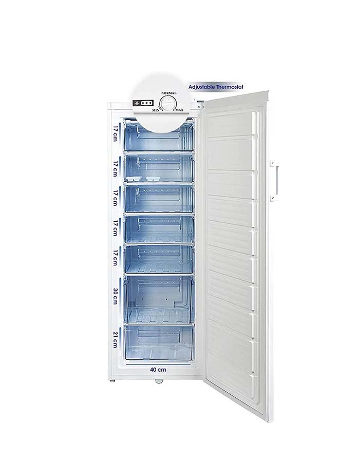 سوبر جنرال فريزر بتصميم قائم وبخاصية فك التجميد 225 L 240 W SGUF-348H أبيض  - Image 5