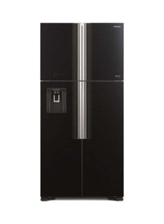 760L Gross Side By Side 4 Doors Premium Refrigerator with Inverter Compressor, French Door, No Frost Fridge, Dual Fan Cooling, Movable Twist Ice Tray 220 W RW760PUK7GBK Black - v1671198246/N41859888A_1