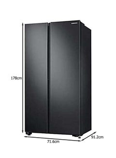 Samsung 647L Net Capacity, Side by Side Refrigerator with Digital Inverter Technology, All-around Cooling, Power Cool 200 W RS62R5001B4 Black  - Image 2