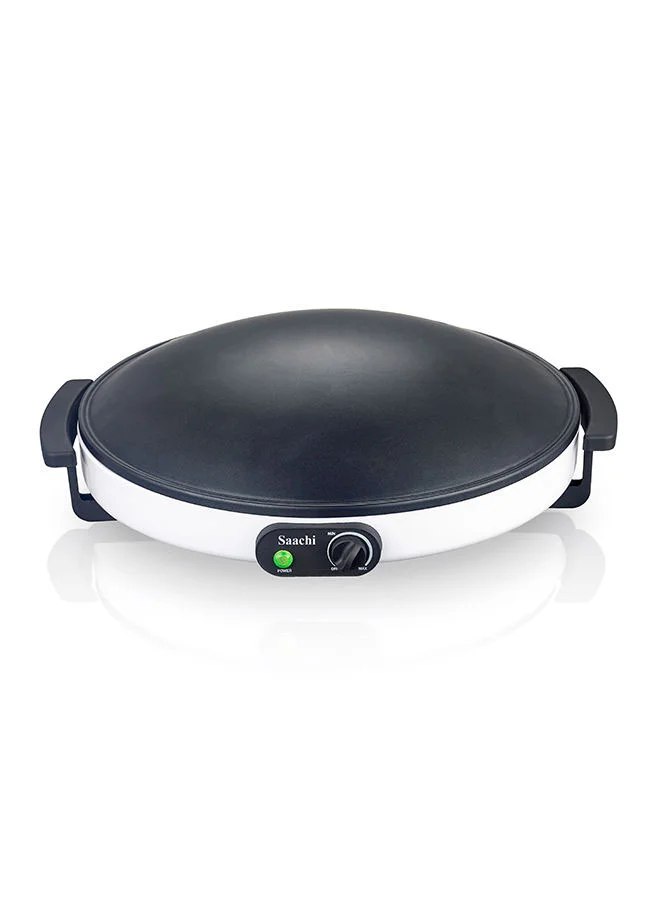 Saachi Saj / Gursaan / Roti / Naan Maker with Dom-Shaped Non-Stick Heating Plate and Adjustable Termperature Control 1800 W NL-RM-1855-WH White