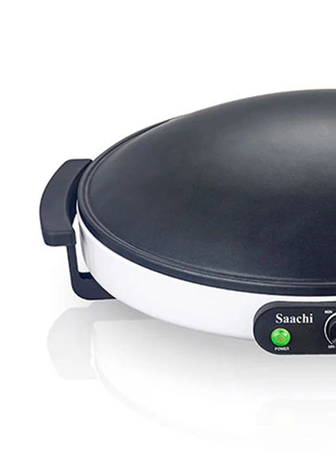 Saachi Saj / Gursaan / Roti / Naan Maker with Dom-Shaped Non-Stick Heating Plate and Adjustable Termperature Control 1800 W NL-RM-1855-WH White