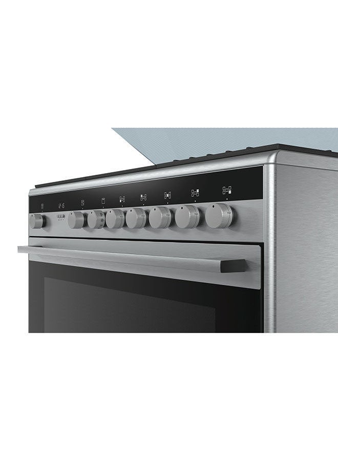 SIEMENS 5 Burner Gas Cooker 90 x 60 cm iQ100, 1 year Warranty HG73G8357M Silver  - Image 3
