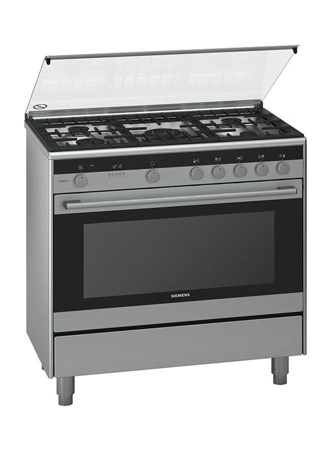 SIEMENS 5 Burner Gas Cooker iQ700 90 x 60 cm, Duel Fuel, 1 year Warranty HQ738357M Silver  - Image 1