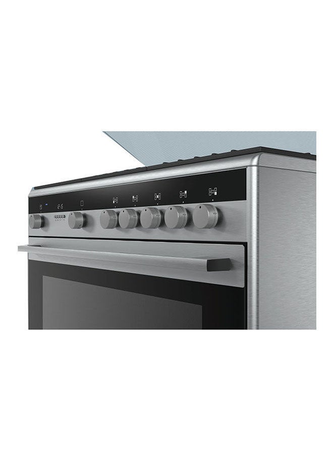SIEMENS 5 Burner Gas Cooker iQ700 90 x 60 cm, Duel Fuel, 1 year Warranty HQ738357M Silver  - Image 3