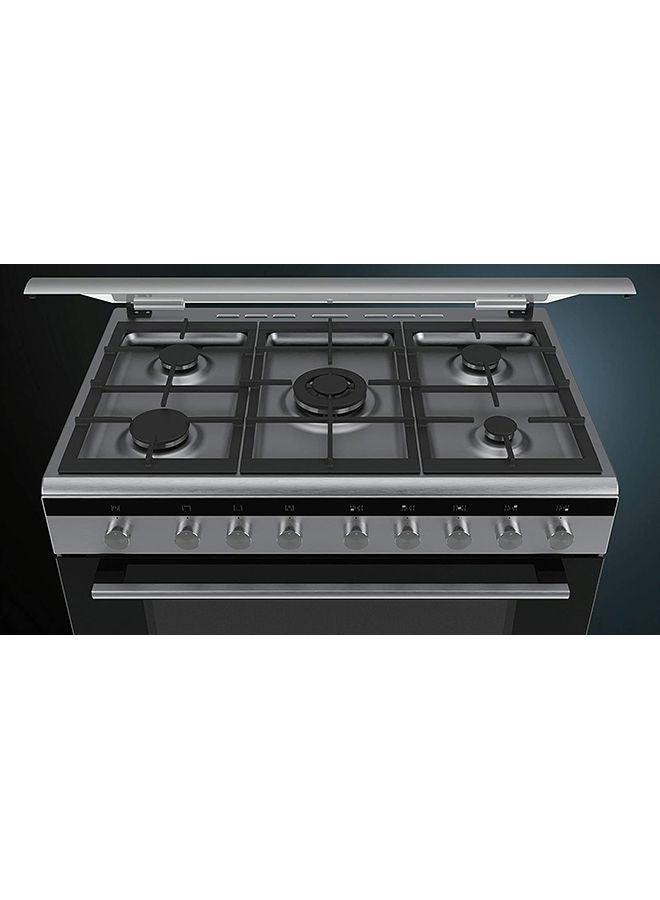 SIEMENS 5 Burner Gas Cooker iQ700 90 x 60 cm, Duel Fuel, 1 year Warranty HQ738357M Silver  - Image 5