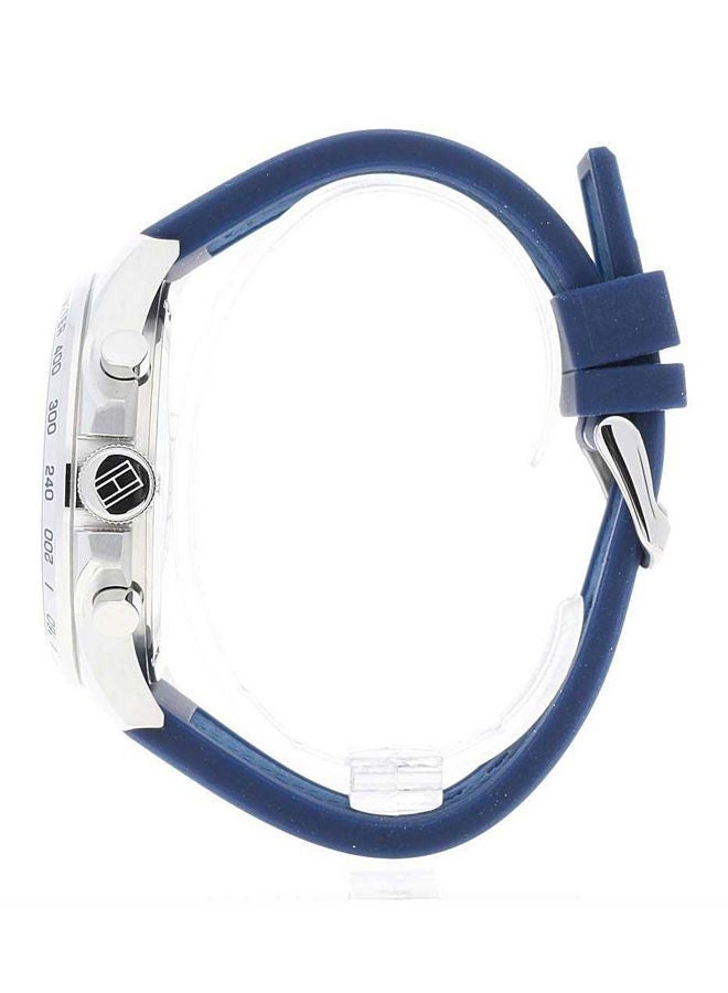 TOMMY HILFIGER - Men's Decker Blue Silicon Strap Analog Wrist Watch 1791476 - 46 mm - Image 1