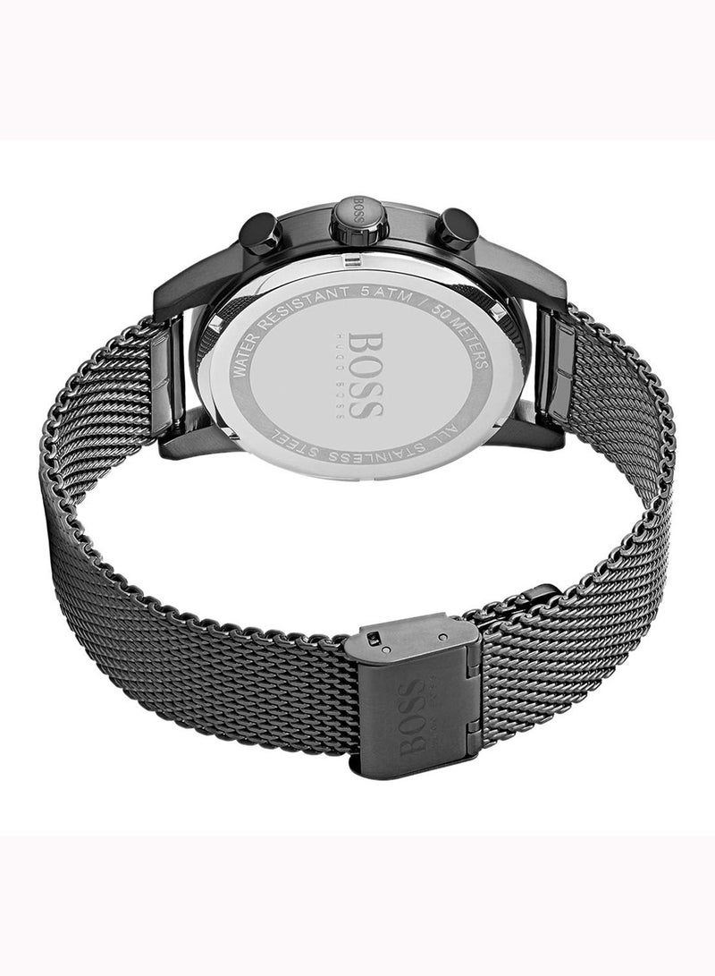 HUGO BOSS - Men's Navigator Metal Chronograph Wrist Watch 1513674 - Image 1