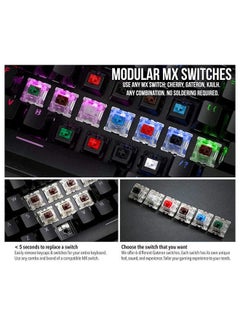 جلوريوس لوحة مفاتيح الألعاب الميكانيكية Glorious Modular - TKL (مُصممة مسبقًا) - بني  - Image 4