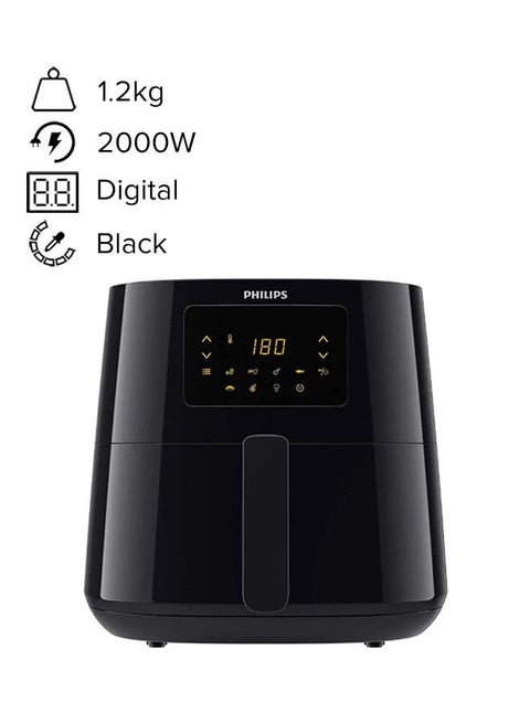 مقلاة هوائية إيسينشال إكس إل 6.2 L 2000 W HD9270/90/91/70 أسود