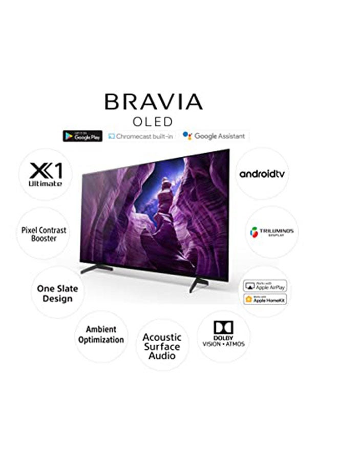 Sony - 55-Inch 4K OLED UHD Smart TV KD-55A8H Black - Image 1
