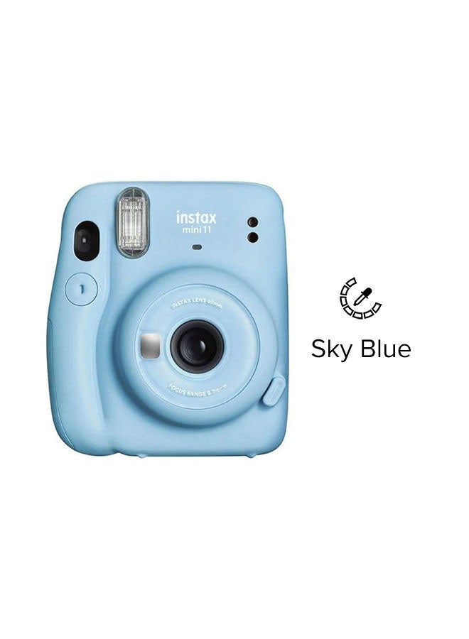 FUJIFILM Instax Mini 11 Instant Film Camera With Pack Of 20 Film Blue  - Image 3