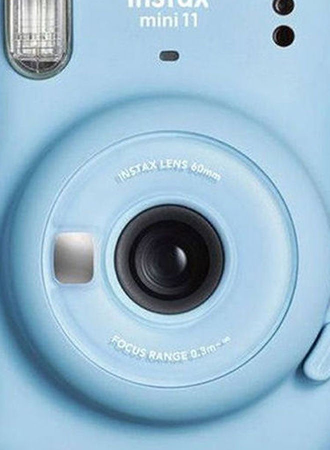 FUJIFILM - Instax Mini 11 Instant Film Camera With Pack Of 20 Film Blue - Image 1