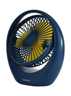 SONASHI 8 Inch Rechargeable Mini Fan With 3 Speeds High/Middle/Low | Continuous Working Of 2.5Hours | Usb Charging With Overcharge Protection | Powerful And Efficient Cooling SRF-106 Blue  - Image 3