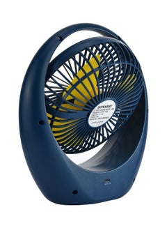 SONASHI 8 Inch Rechargeable Mini Fan With 3 Speeds High/Middle/Low | Continuous Working Of 2.5Hours | Usb Charging With Overcharge Protection | Powerful And Efficient Cooling SRF-106 Blue  - Image 4
