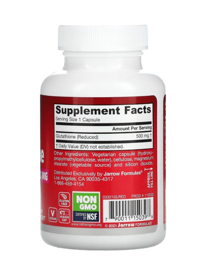 jarrow formulas Glutathione Reduced Dietary Supplement 500 mg - 60 Capsules  - Image 2