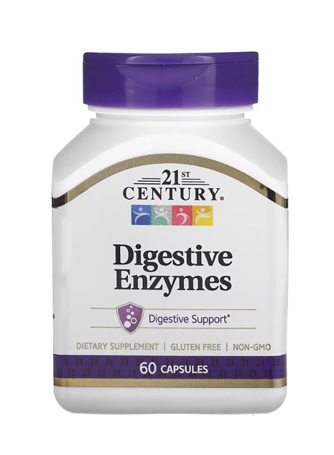 21st Century Digestive Enzymes Dietary Supplement - 60 Capsules - Image 1