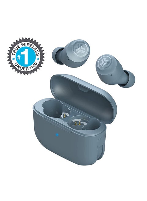 Go Air Pop True Wireless Bluetooth Earbuds + Charging Case | Dual Connect | IPX4 Sweat Resistance | Bluetooth 51 Connection | 3 EQ Sound Settings: JLab Signature, Balanced, Bass Boost Slate