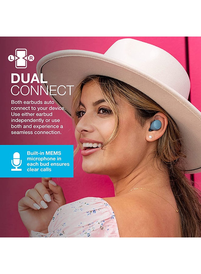 Jlab - Go Air Pop True Wireless Bluetooth Earbuds + Charging Case | Dual Connect | IPX4 Sweat Resistance | Bluetooth 51 Connection | 3 EQ Sound Settings: JLab Signature, Balanced, Bass Boost Slate - Image 1