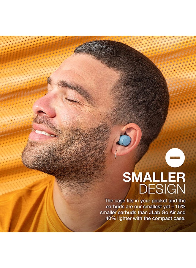 Jlab - Go Air Pop True Wireless Bluetooth Earbuds + Charging Case | Dual Connect | IPX4 Sweat Resistance | Bluetooth 51 Connection | 3 EQ Sound Settings: JLab Signature, Balanced, Bass Boost Slate - Image 1
