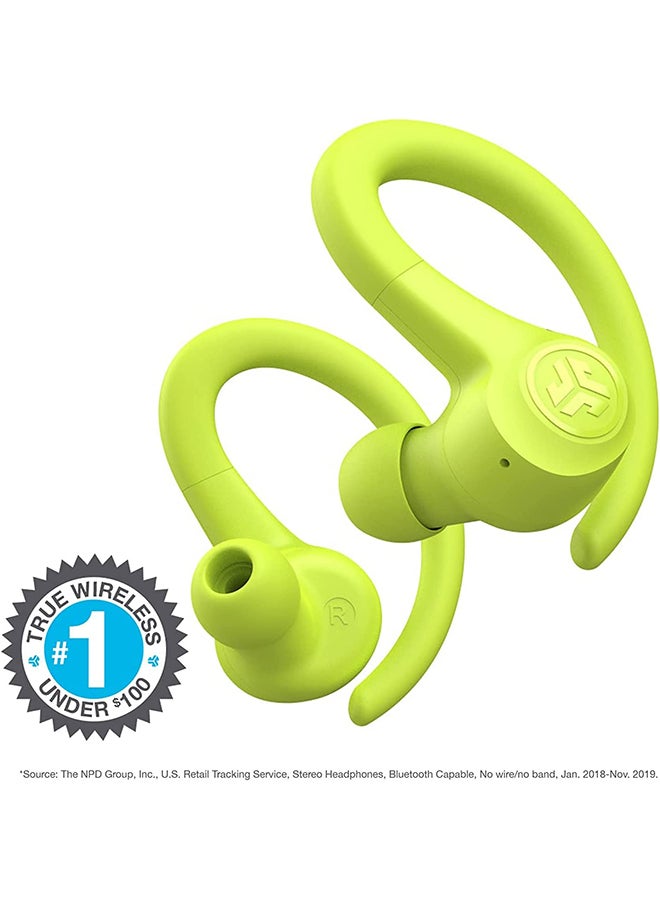Jlab Go Air Sport - Wireless Workout Earbuds Featuring C3 Clear Calling, Secure Earhook Sport Design, 32+ Hour Bluetooth Playtime, and 3 EQ Sound Settings Yellow  - Image 2