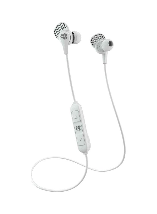 Jlab Audio JBuds Pro Bluetooth Wireless Signature Earbuds | Titanium 10mm Drivers | 6-Hour Battery Life | Music Controls | Noise Isolation | Bluetooth 41 Extra Gel Tips and Cush Fins White/Grey  - Image 1