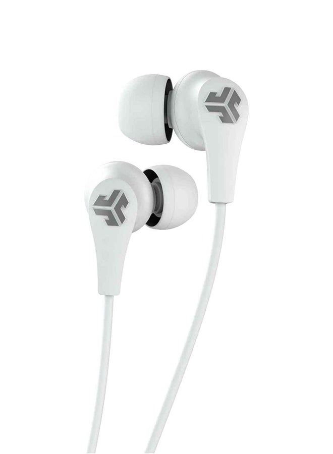 Jlab Audio JBuds Pro Bluetooth Wireless Signature Earbuds | Titanium 10mm Drivers | 6-Hour Battery Life | Music Controls | Noise Isolation | Bluetooth 41 Extra Gel Tips and Cush Fins White/Grey  - Image 2