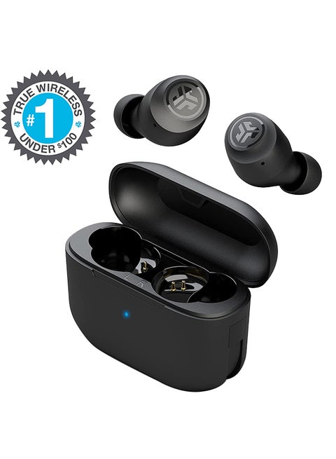 سماعات Go Air Pop True اللاسلكية بتقنية البلوتوث + علبة شحن | اتصال مزدوج | مقاومة للعرق IPX4 | اتصال Bluetooth 51 | 3 إعدادات صوت EQ: JLab Signature، Balanced، Bass Boost