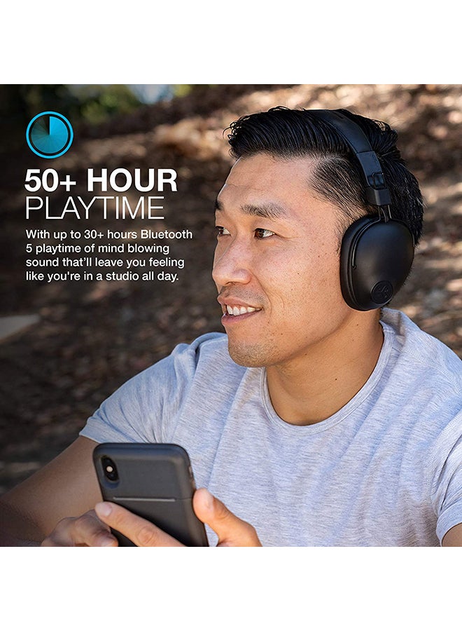 Jlab Audio Studio Pro Bluetooth Wireless Over-Ear Headphones | 50+ Hour Bluetooth 5 Playtime | EQ3 Sound | Ultra-Plush Faux Leather & Cloud Foam Cushions | Track and Volume Controls Black  - Image 3