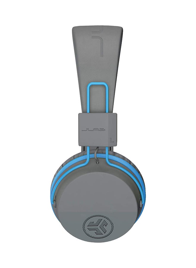 Jlab - Audio JBuddies Studio Bluetooth Over-Ear Kids Headphones | 13 Hour Battery Life | Studio Volume Safe | Volume Limiter | Folding | Adjustable | Noise Isolation | with Mic | Graphite/Blue - Image 1