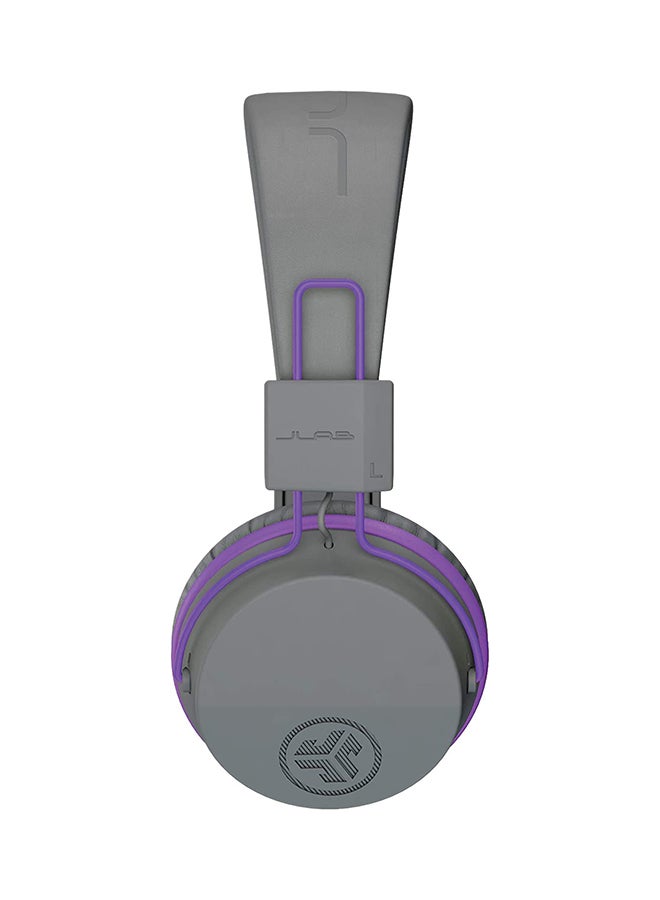 Jlab Audio JBuddies Studio Bluetooth Over-Ear Kids Headphones | 13 Hour Battery Life | Studio Volume Safe | Volume Limiter | Folding | Adjustable | Noise Isolation | with Mic | Graphite/Purple  - Image 2
