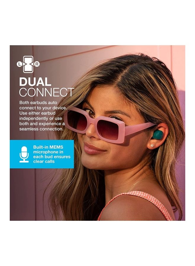 Go Air Pop True Wireless Bluetooth Earbuds + Charging Case | Dual Connect | IPX4 Sweat Resistance | Bluetooth 51 Connection | 3 EQ Sound Settings: JLab Signature, Balanced, Bass Boost | Teal - v1671431578/N53373132A_3