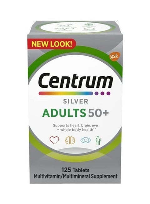 Silver Adults +50 125 Tablets
