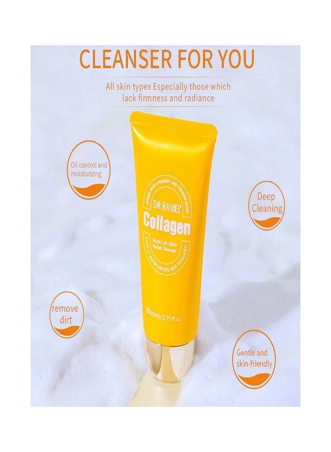 DR. RASHEL Collagen Multi Lift Ultra Essence Cleanser Face Wash White 80ml - Image 2