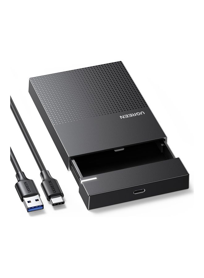 يو جرين - حاوية القرص الصلب USB C إلى SATA حافظة القرص الصلب غطاء محرك الأقراص الصلبة SSD Caddy محول متوافق مع 9.5 مم 7 مم 2.5 بوصة SATA I II III، PS5، HDD، SSD WD Seagate Toshiba Kingspec حتى 6 جيجابت في الثانية - Image 1