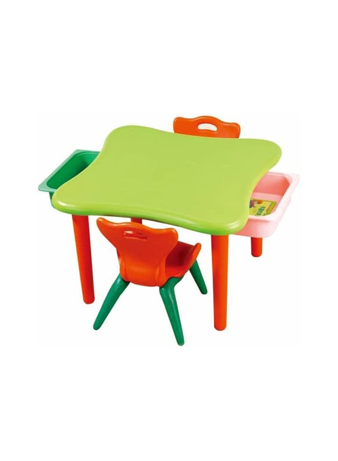Ching-Ching Children's Table With 2 Drawers - Image 1