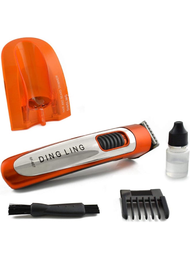 دينجلينج ماكينة تشذيب احترافية RF607 برتقالي/أسود/فضي برتقالي/أسود/فضي - Image 4