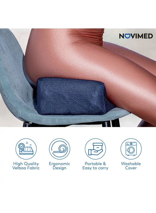 NOVIMED - Bbl Coccyx Cushion Pillow After Surgery For Recovery Enhance Body Shape Used For Sitting On Any Chair Microfiber Black 40x20centimeter - Image 1