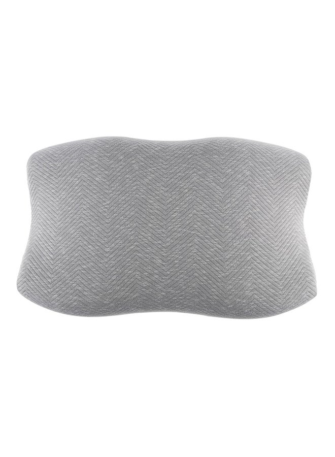 NOVIMED - Advanced Cervical Memory Foam Pillow, Contour Pillows For Neck And Shoulder Pain, Ergonomic Orthopedic Neck Support Pillow For Side Sleepers, Back And Stomach Sleepers (White) Polyester Grey 60x38cm - Image 1