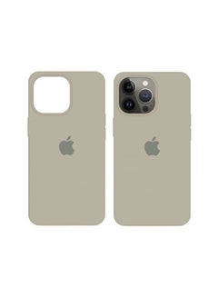 MARGOUN Protective Soft Silicone Case Cover for Apple iPhone 13 Pro  Max Stone  - Image 4