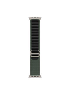 MARGOUN Apple Watch Alpine Loop Band 49mm/45mm/44mm Nylon Woven Sport Strap Compatible with iWatch Series 8/Ultra/7/SE/6/5/4/3/2/1 Black/Green  - Image 2