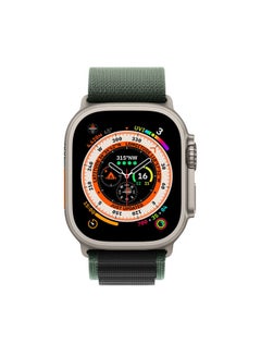 MARGOUN Apple Watch Alpine Loop Band 49mm/45mm/44mm Nylon Woven Sport Strap Compatible with iWatch Series 8/Ultra/7/SE/6/5/4/3/2/1 Black/Green  - Image 3