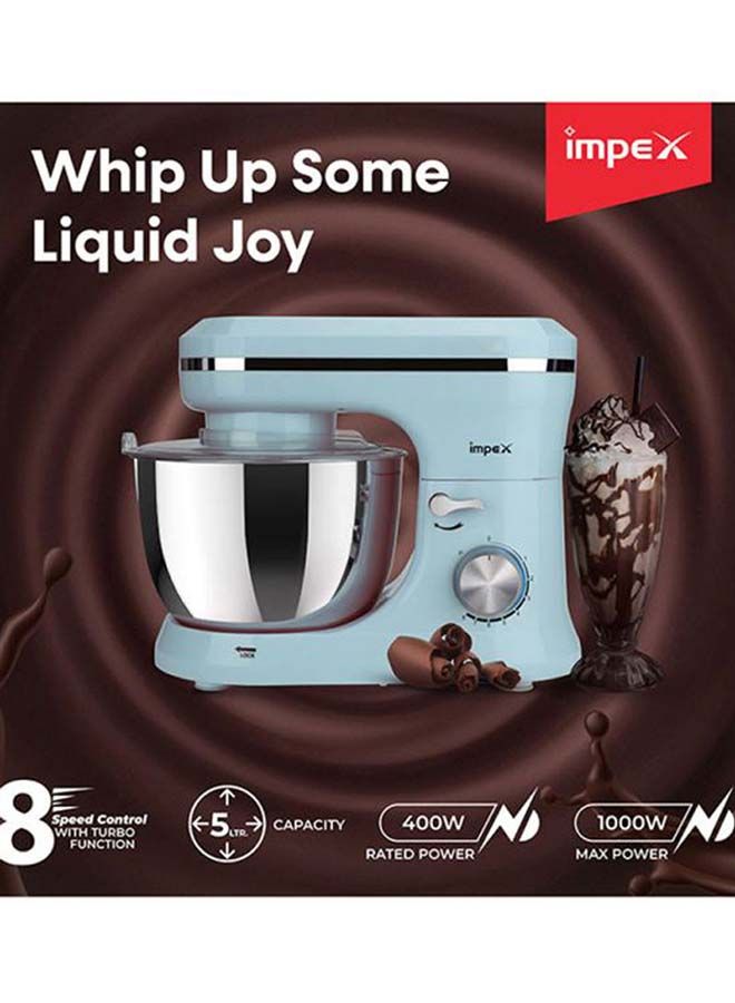 8 Speed Kitchen Machine Stand Mixer 5.0 L 400.0 W SM 3305 Blue/Silver
